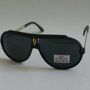 NWT True Vintage Combo sports Aviator w/Turbo logo sunglasses